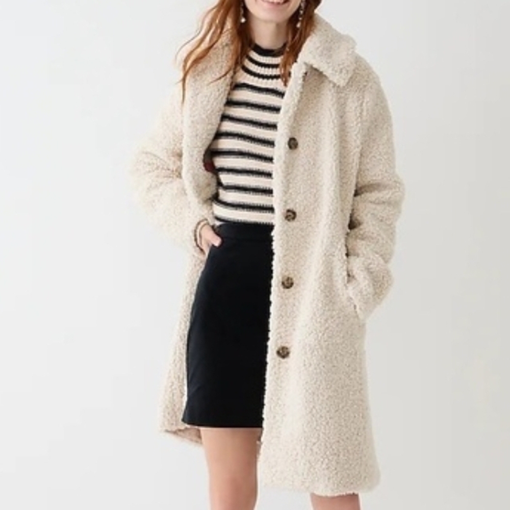 J. Crew Cream Teddy Jacket